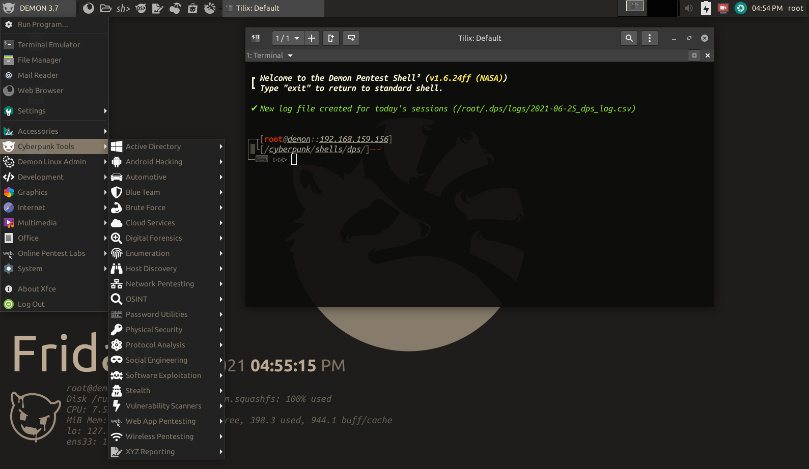 Demon Linux 3.7.x Screenshot